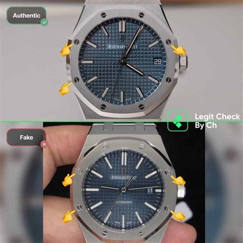 replica audemars piguet royal oak fake vs real|authentic audemars piguet royal oak.